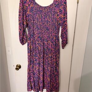 Terra & Sky Pink and Purple Patterned Top